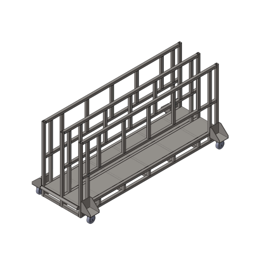 Стеллаж передвижной Shelf Mobile 3,0х1,2_1т_2с_1р