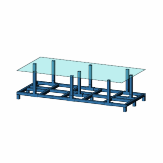 депаллетайзер Shelf 2,5x1,25 нагрузка 3 тонны с переставными опорами